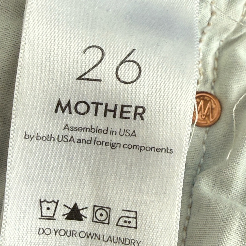 MOTHER Women's Dark Wash Ankle Cropped Jeans - Indigo - Picture 8 of 14